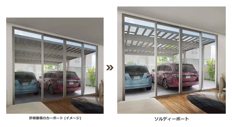 現品 エクステリア ガーデン Felijuソルディポート1500 間口延長 60 18-57型 凍上ロング柱H25 ロング柱H30 アルミ形材色 熱線吸収ポリカーボネート 