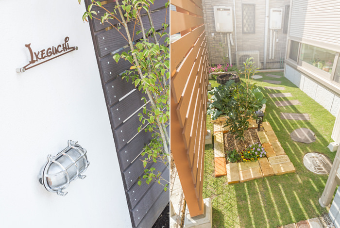 広めの玄関ポーチがご新居での生活空間の中心に 池口様邸