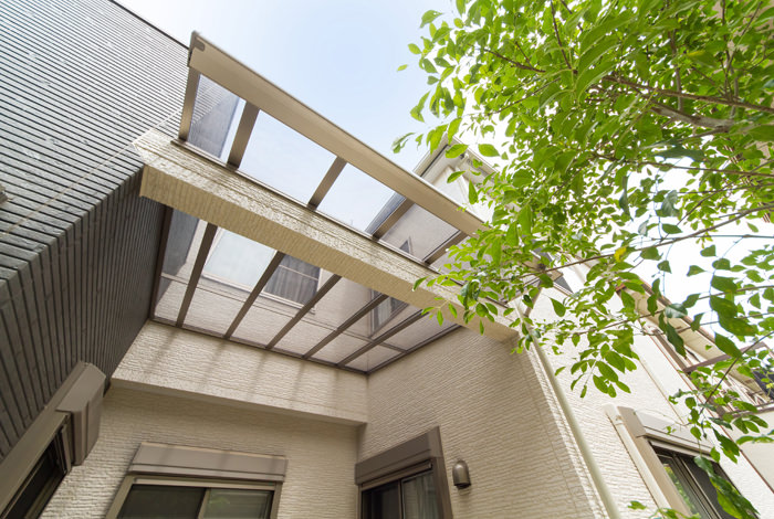 乱形石とライティングで洋風な坪庭をデザイン 長橋様邸 乱形石とライティングで洋風な坪庭をデザイン 長橋様邸