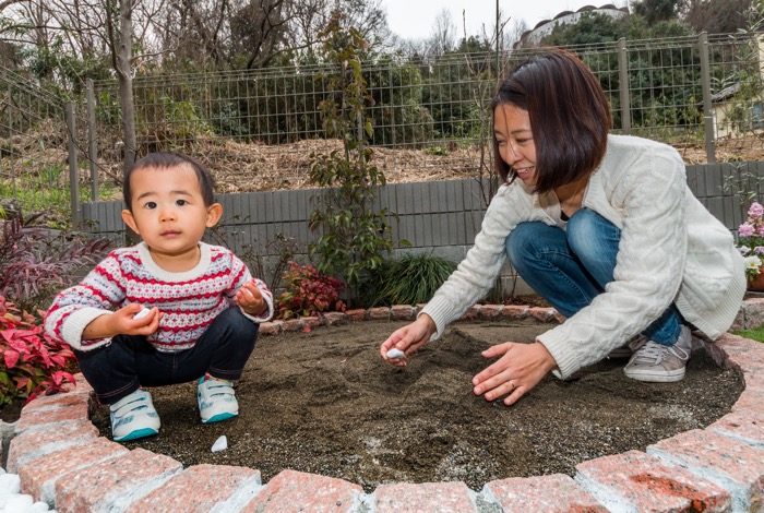 小さなお子様がいらっしゃるご家庭必見のナチュラルガーデン 藤井様邸