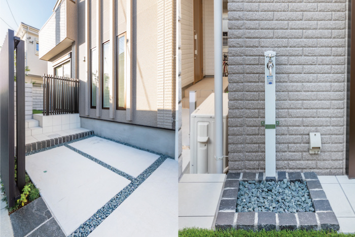 角地のメリットを活かしたエクステリアはシックな佇まいに 渡邊様邸 癒樹工房 ゆうきこうぼう