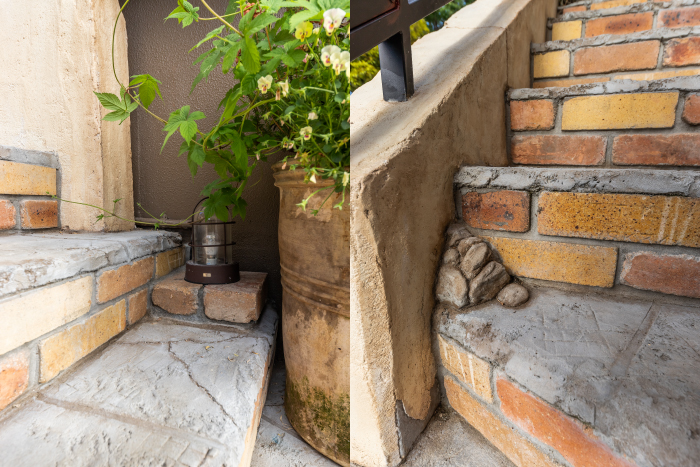 ヨーロッパの古民家のような雰囲気を再現したエクステリア